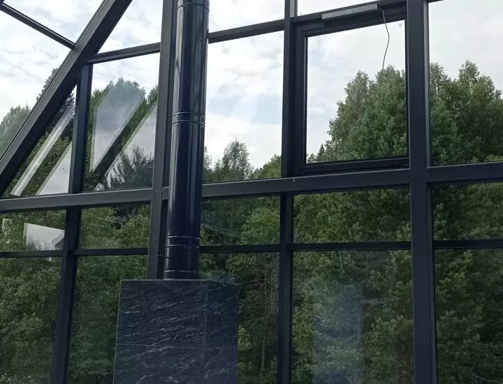 Остекление загородного дома вместе с зимним садом — фото 8